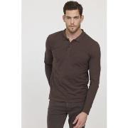 T-shirt Lee Cooper Polo BAKO ML Brown