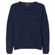 Pull Vero Moda PULL VMDARYA LS V-NECK - NAVY BLAZER - S