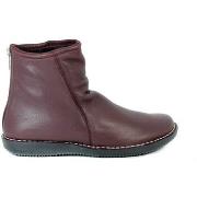 Bottines Aplauso BOTÍN BURDEOS DE PIEL PLANO PARA MUJER MINERVA 6824