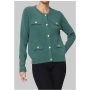 Pull Kebello Gilet Cardigan Vert F