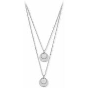 Collier Orusbijoux Collier Double Argent Rhodié Lady