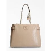 Sac Guess femme sac blane logo 4 g verni beige