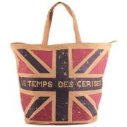 Sac Le Temps des Cerises Sac Cabas En Toile Flag 1 Beige