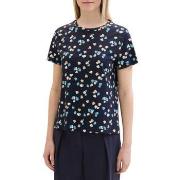 T-shirt Tom Tailor Tee Shirt Navy Flower