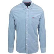 Chemise New Zealand Auckland NZA Chemise Omar Fine Corduroy Bleu Clair