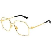 Lunettes de soleil Bottega Veneta BV1332O Cadres Optiques, Or/Transpar...