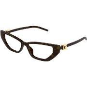 Lunettes de soleil Gucci GG1683O Cadres Optiques, Havana/Transparent, ...