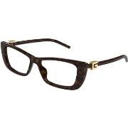 Lunettes de soleil Gucci GG1682O Cadres Optiques, Havana/Transparent, ...