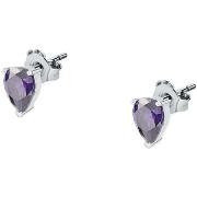 Boucles oreilles Cleor Boucles d'oreilles en argent 925/1000 et zircon