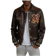 Blouson Redskins Blouson Cuir Homme Ref 55023 Marron