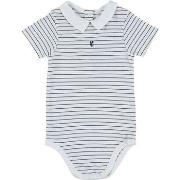 Bodys Cyrillus Body col bleu, blanc