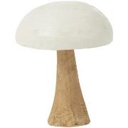 Statuettes et figurines Jolipa Champignon décoratif en bois 39 cm