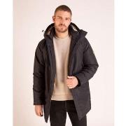 Veste Camberabero Parka mi-longue à capuche noir