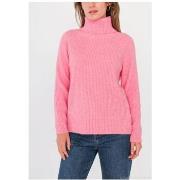 Pull Kebello Pull col Roulé Rose F