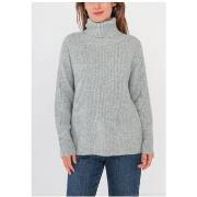 Pull Kebello Pull col Roulé Gris F