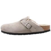 Sabots Birkenstock Boston Shearling LEVE Taupe LAF