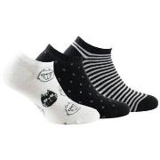 Chaussettes Kindy Lot de 3 paires d'invisibles assorties en coton