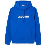 Sweat-shirt Lacoste SWEATSHIRT À CAPUCHE EN EN PIQUÉ BLEU