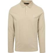 T-shirt Marc O'Polo Poloshirt Manches Longues Beige