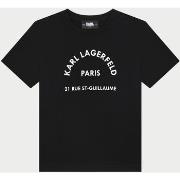 T-shirt enfant Karl Lagerfeld T-shirt noir pour enfant