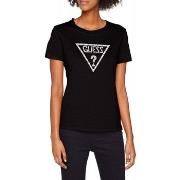 Polo Guess T-shirt Femme W83I16 Noir