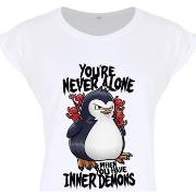 T-shirt Psycho Penguin You're Never Alone When You Have Inner Demons