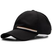 Casquette BOSS CASQUETTE DÉPERLANTE NOIRE AVEC RAYURES EMBLÉMATIQUES E