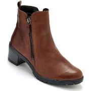 Boots Pediconfort Boots double zip tout cuir