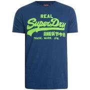 T-shirt Superdry T-shirt graphique avec logo vintage fluo