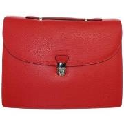 Porte document Francinel Serviette en cuir ref_lhc37496-rouge