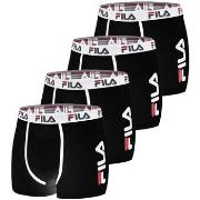 Boxers Fila Lot de 4 Boxers Coton homme FU5040 Uni - Noir - L