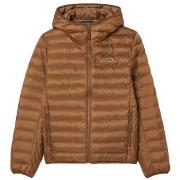 Manteau Lacoste DOUDOUNE À CAPUCHE REMBOURRÉE DÉPERLANTE MARRON