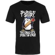 T-shirt Psycho Penguin You Read My T-Shirt That's Enough