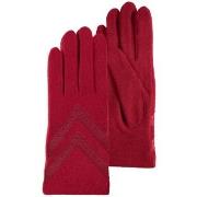 Gants Isotoner Gants Femme tactiles laine Rouge