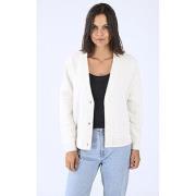 Gilet Les Tricots De Lea Gilet boutonné laine écru-047767