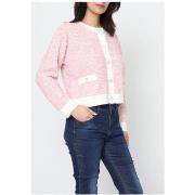 Pull Kebello Gilet Cardigan Rose F