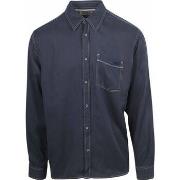 Chemise Scotch &amp; Soda Chemise Solid Tencel Navy