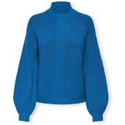 Pull Only Katia Life High Neck Knit - Directoire Blue