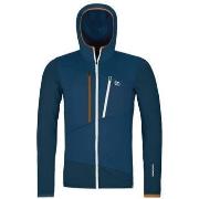 Pull Ortovox Pull Fleece Grid Hoody Homme Deep Ocean