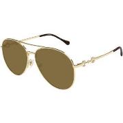 Lunettes de soleil Gucci GG1698S Lunettes de soleil, Or/Marron, 60 mm