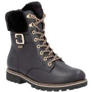 Bottines Remonte black casual closed ladies mid height boots