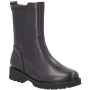 Bottines Remonte black casual closed ladies mid height boots