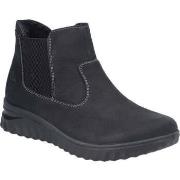 Bottines Rieker black casual closed ladies mid height boots