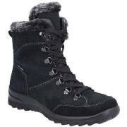 Bottines Rieker black casual closed ladies mid height boots