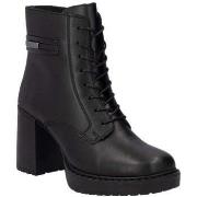 Bottines Rieker black casual closed ladies mid height boots