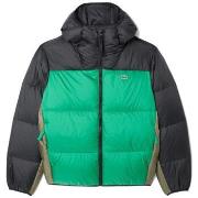 Manteau Lacoste DOUDOUNE VERTE COLOR-BLOCK DÉPERLANTE