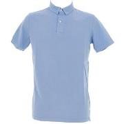 Polo Superdry Polo jersey mc bleu jacinthe