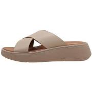 Sandales FitFlop F-MODE LEATHER FLATFORM CROSS SLIDES