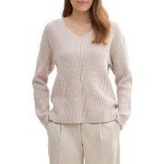 Pull Tom Tailor Pull V-NECK Dusty Beige