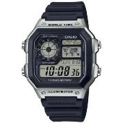 Montre Casio Montre Homme ILLUMINATOR WORLDTIME Noir Gris (Ø 40 mm)